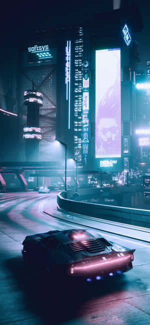 Фон для iPhone X Cyberpunk 2077 — Vivo T4 Lite Обои