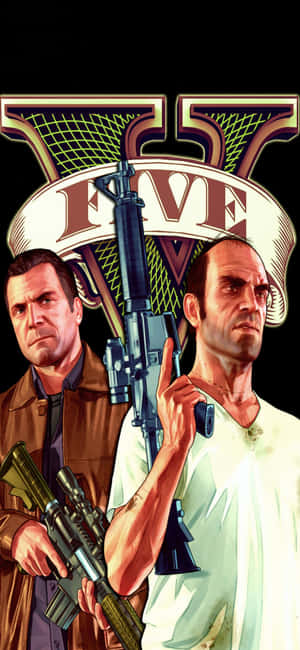 Iphone X Grand Theft Auto V фон — Samsung Galaxy S20 Обои