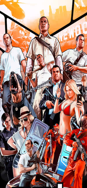 iPhone X Grand Theft Auto V фон — Oppo F31 Обои