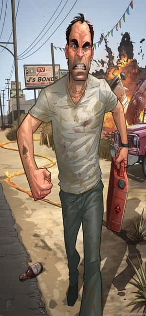 Iphone X Grand Theft Auto V фон — POCO M8x Обои