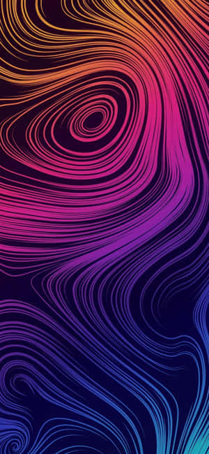 iPhone X Абстрактные завитки — Oppo Find X9s Обои