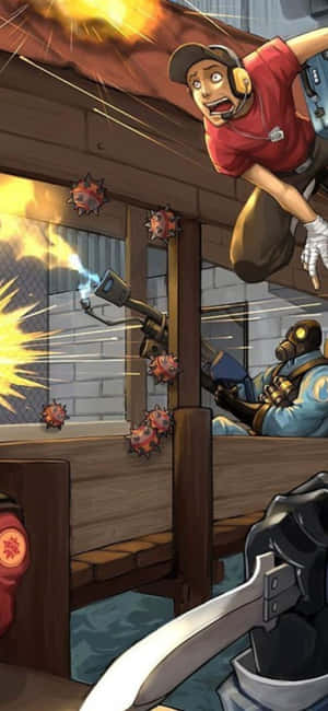 Фон iPhone XS Team Fortress 2 — Vivo Y6 Обои