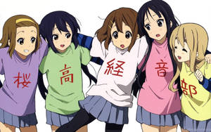 Kawaii аниме персонажи K-On! — Аниме персонажи Обои