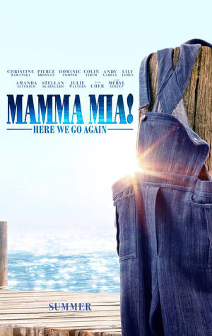 Обои с культовым синим джемпером из Mamma Mia! — Moto Pad Обои