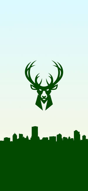 Обои Milwaukee Bucks зелёный логотип — iPhone 16 Pro Обои