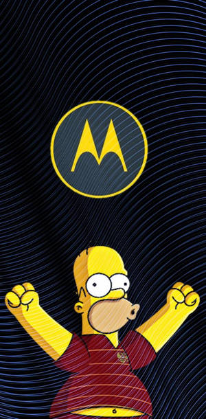 Motorola и Симпсон — Motorola Обои