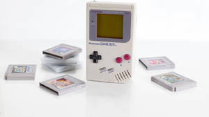 Обои с Nintendo Game Boy и картриджами