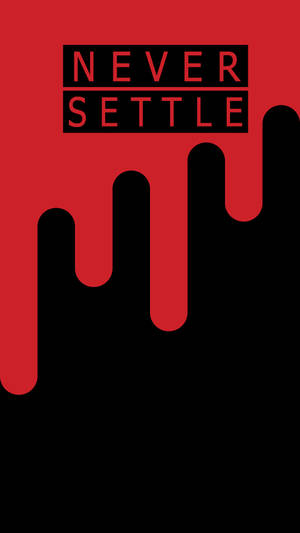 Обои Oneplus Never Settle Dripping
