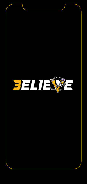 Обои Pittsburgh Penguins логотип Believe — iPhone 14 Plus Обои