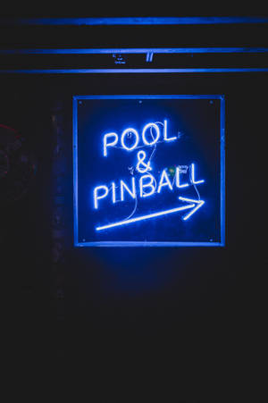 Pool & Pinball неоново-синий iPhone — Xiaomi Pad 8 Обои