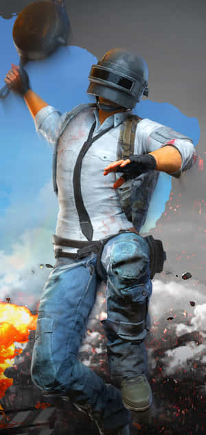 PUBG Conqueror Сковорода — Xiaomi 18 Pro Max Обои