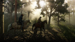 Red Dead Redemption 2 4K Путешествие — Темный лес гиф Обои
