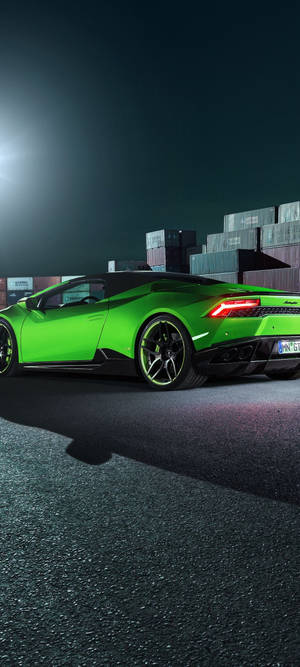 Redmi Note 10 Зеленый Lamborghini Huracán — Pixel 11 Обои