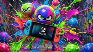 Энергичные обои с инклингами из Splatoon и Nintendo Switch