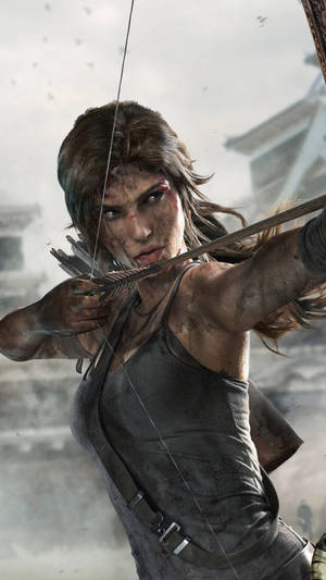 Tomb Raider стрельба из лука iPhone — 9:16 Обои
