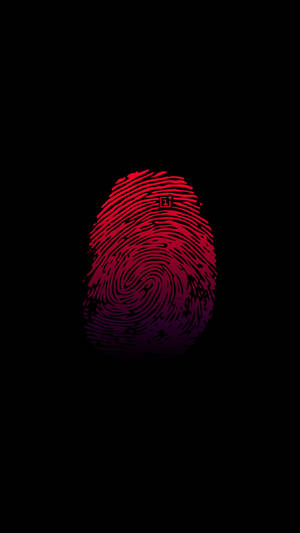 Обои Oneplus Red Thumbprint
