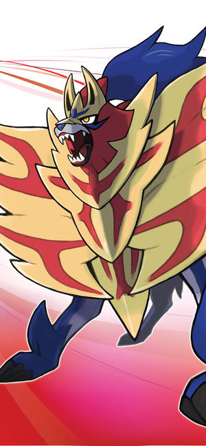 Талисман Pokémon Sword and Shield Zamazenta обои. — iPhone 16 Plus Обои