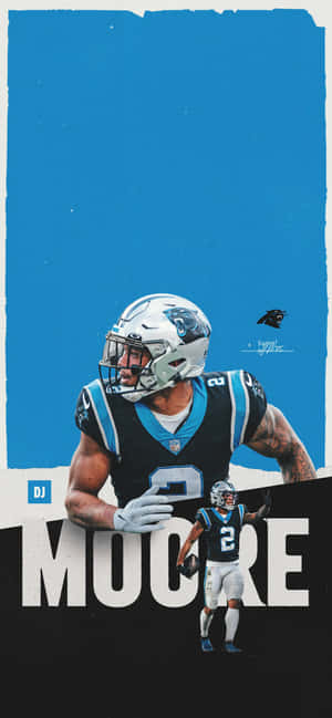 Игрок в американский футбол Ди Джей Мур из Carolina Panthers — Oppo Find X9s Обои