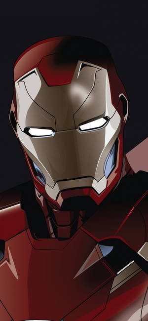 Анимированный минималистичный Железный человек супергерой — Галактика A37 Обои