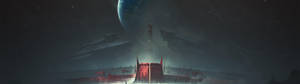 Обои со знаменем Destiny 2: Shadowkeep — 3840x1080 Обои