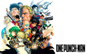 Безумный смешной аниме-постер One Punch Man — Смешное аниме Обои