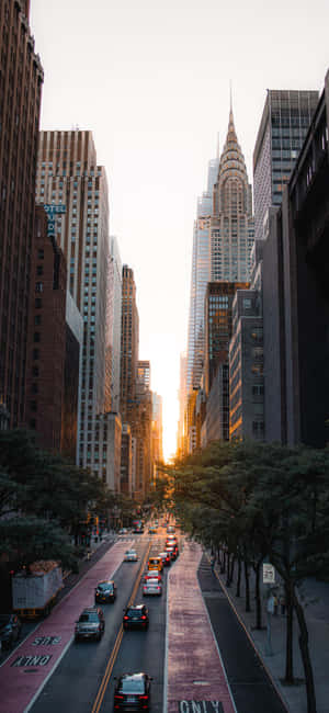 Iphone Xs Ny City Background — Nubia Обои