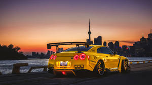 Revzilla HKS желтый Nissan GT R 4K