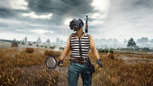 Виктор в PUBG с сковородой 1366x768 — Игровая гифка Обои
