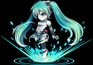 Хацунэ Мику Brave Frontier, HD PNG Скачать