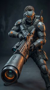 Rog Ally, превращённый в научно-фантастическое оружие с насадками. — iPhone Se Обои