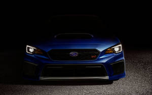 Subaru WRX STI 4K в движении — Темно-синяя эстетика гиф Обои