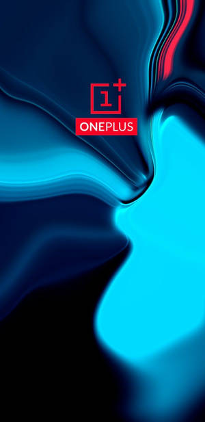 Синяя абстракция с логотипом OnePlus 9R — OnePlus Обои