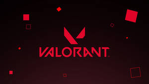 Обои Valorant с красным логотипом