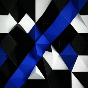 Абстрактный геометрический дизайн с использованием цветов Thin Blue Line. — OLED Обои