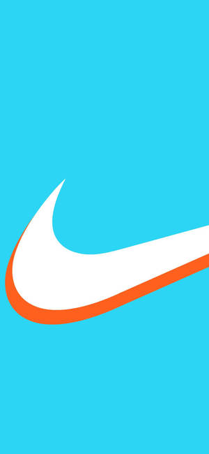 Голубой фон Nike для iPhone — iPhone 16e Обои