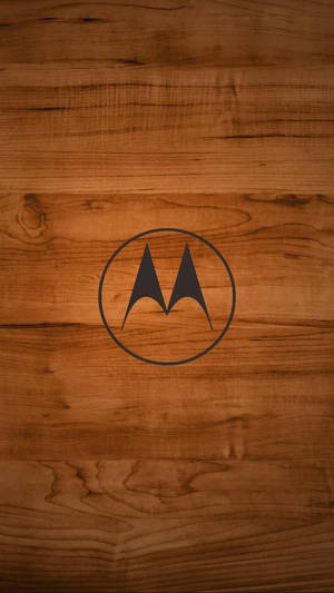 Деревянный логотип Motorola — Motorola Обои