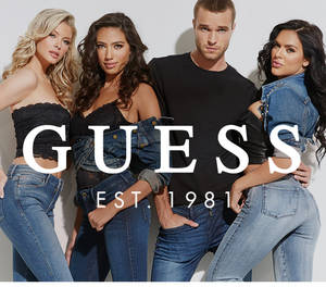 Обои с джинсовыми комбинезонами Guess — Нейтральный Обои