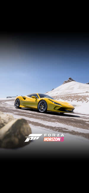 Фон iPhone X Forza Motorsport 7 — Зима Обои