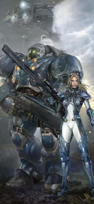 Фон iPhone X Starcraft II — Huawei Pura 80 Обои