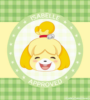 Милые HD обои с Изабель из Animal Crossing — Galaxy Z Fold Обои
