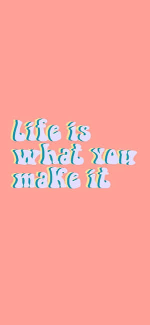 Happy Aesthetic Quote — iPhone 12 mini Обои