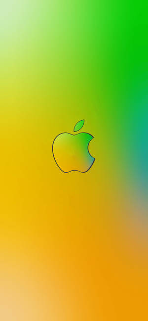 Зеленовато-желтый логотип Apple iPhone — Galaxy S26 Обои
