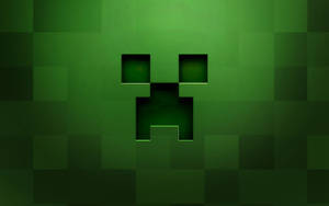 Minecraft темно-зеленое лицо крипера пиксельные обои