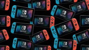 Обои Повторяющийся узор из консолей Nintendo Switch