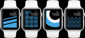Обои Apple Watch с интерфейсами в синей теме — Apple Watch Обои