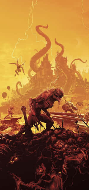 Doom Eternal Iphone — iPhone 12 Pro Обои