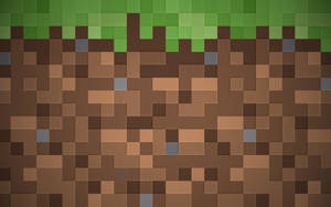 Minecraft Dirt Grass пиксельное искусство обои