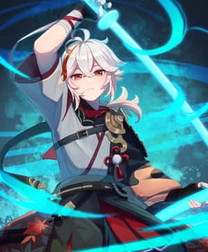 Кадзуха — Genshin impact GIF Обои