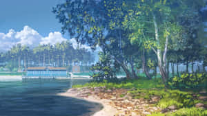 Anime Landscape background — Аниме пейзаж Обои