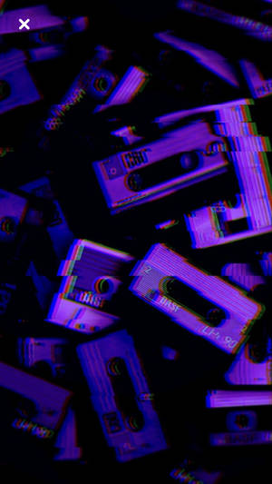 Кассета Эстетика Темно-синий HD — Эстетичный темно-синий Обои